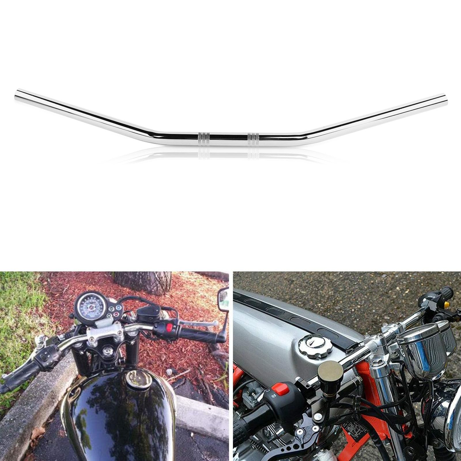 Amazon.com: FLYPIG Motorcycle Silver 7/8